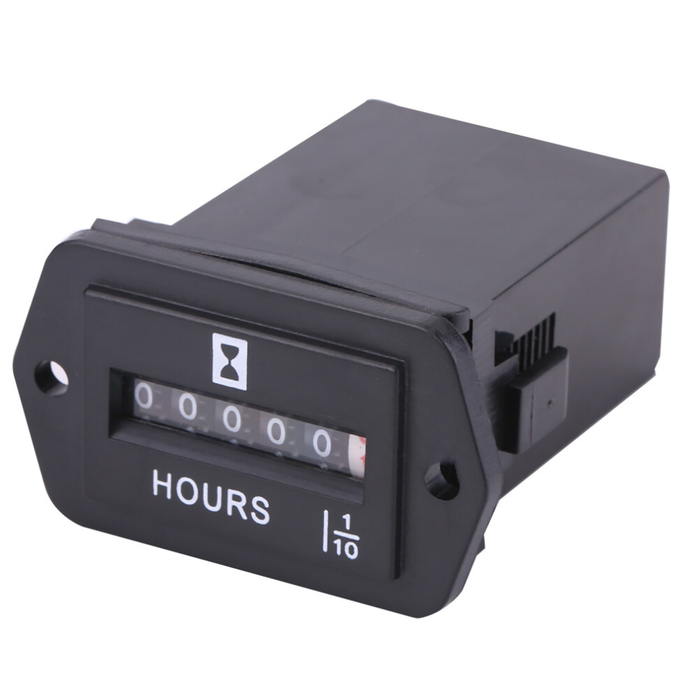 Hm002 6-80V Mechanical Hour Meter For Diesel Gasoline Engine Marine Generator 6911393045612