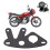 Universal Motorcycle Speedometer Odometer Mount, Black, Durable Metal 8