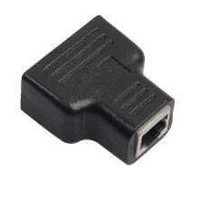 Rj45 Splitter Adapter 1 zu 2 Dual Female Port Cat 5/Cat 6 Lan Ethernet-Sockel