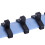 3Pcs Plastic Wall Mount Socket Organizer Rack Set 1/4", 3/8", 1/2" Blue & Black 10