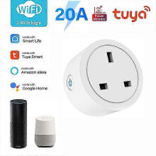 16A/20A Tuya WiFi Smart Plug Smart Life APP Control UK Standard Smart Power Power