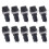 10Pcs 10A AC 250V 5mm x 20mm Πλαστική υποδοχή ασφαλειοθήκης 3