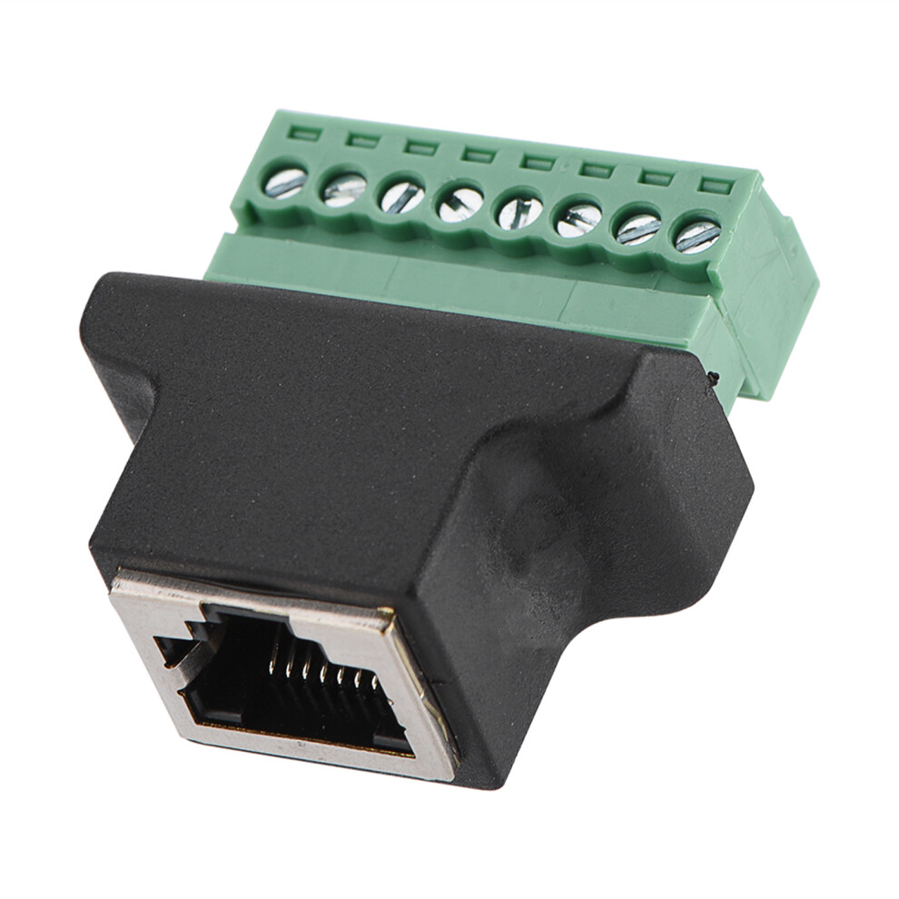 Rj45 To 8 Pin Screw Terminal Dvr Adaptor 7055741802119