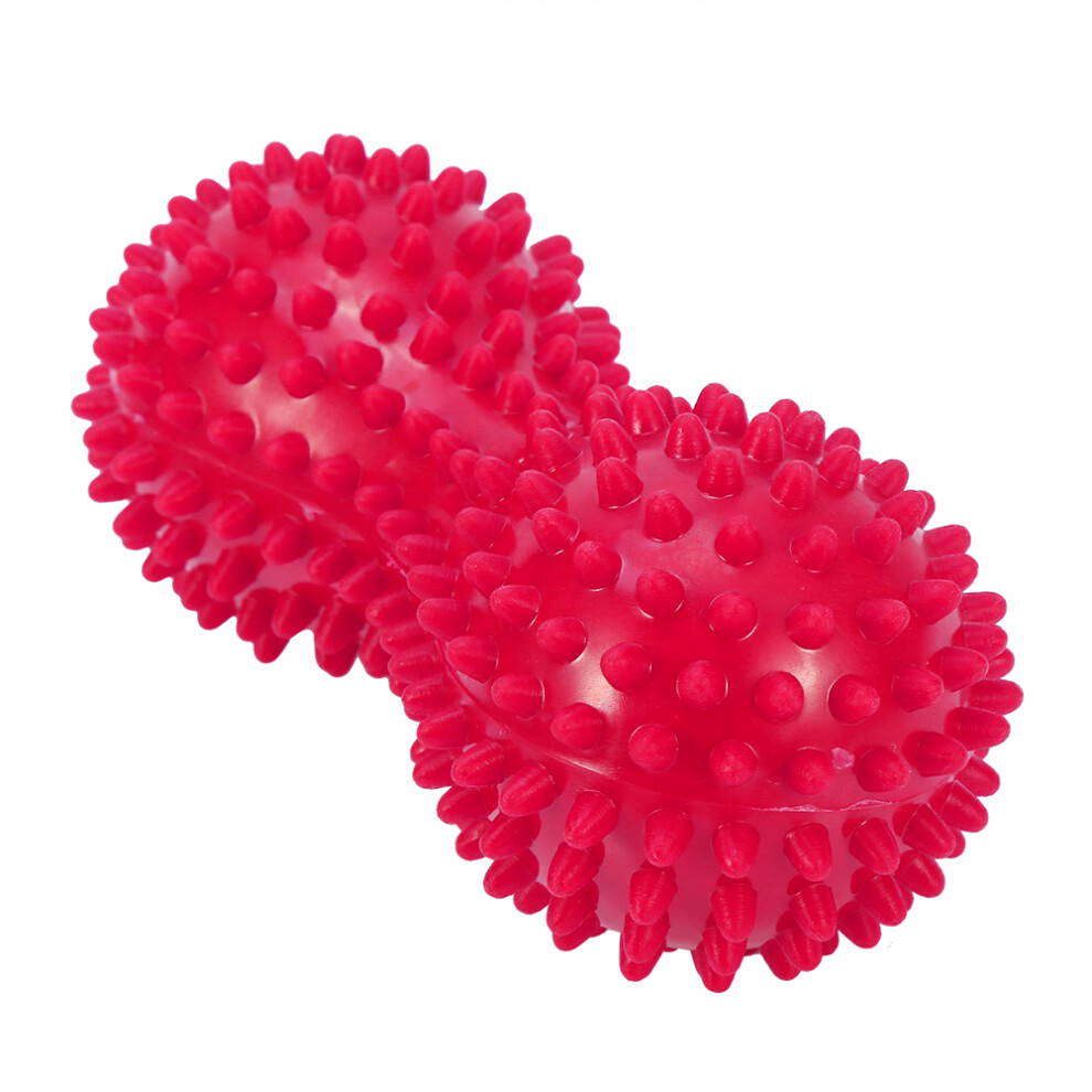 Pink Peanut Shape Massage Ball For Fitness & Mobility Spiky Pain Relief Ball In