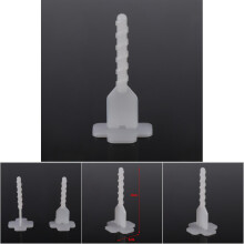 100pcs Plastic Tile Leveling Spacers 6x3cm White & Red
