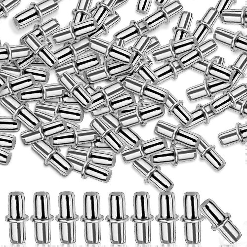 Fermole per 50 pacchetti, perni di supporto in nichel, perni di supporto per mobili, staffa