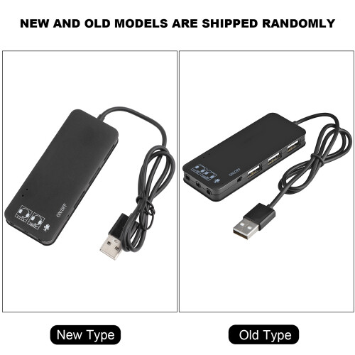 3 Port USB 2.0 Hub mit Soundkarte 7.1CH