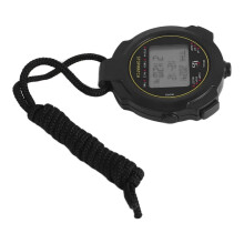 Digitale Sportstoppuhr, 10-Runden-/Split-Memory-Stoppuhr-Zähltimer, großes Display wasserdichte 12/24-Stunden-Uhr