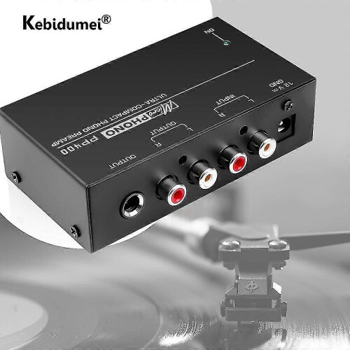 Εξαιρετικά συμπαγής προενισχυτής Phono Preamp με είσοδο και έξοδο RCA 1/4 ιντσών TRS Inter 1
