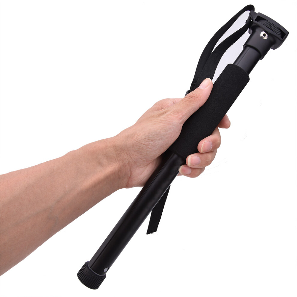 Black Photography Tripod Mono Pod For Dslr & Dv Adjustable & Compact