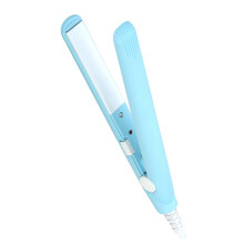 Mini 2-in-1 Ceramic Tourmaline Hair Straightener Curler Sky Blue