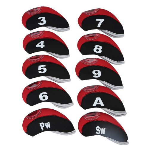Identification Golf Iron Covers 10-Piece Set