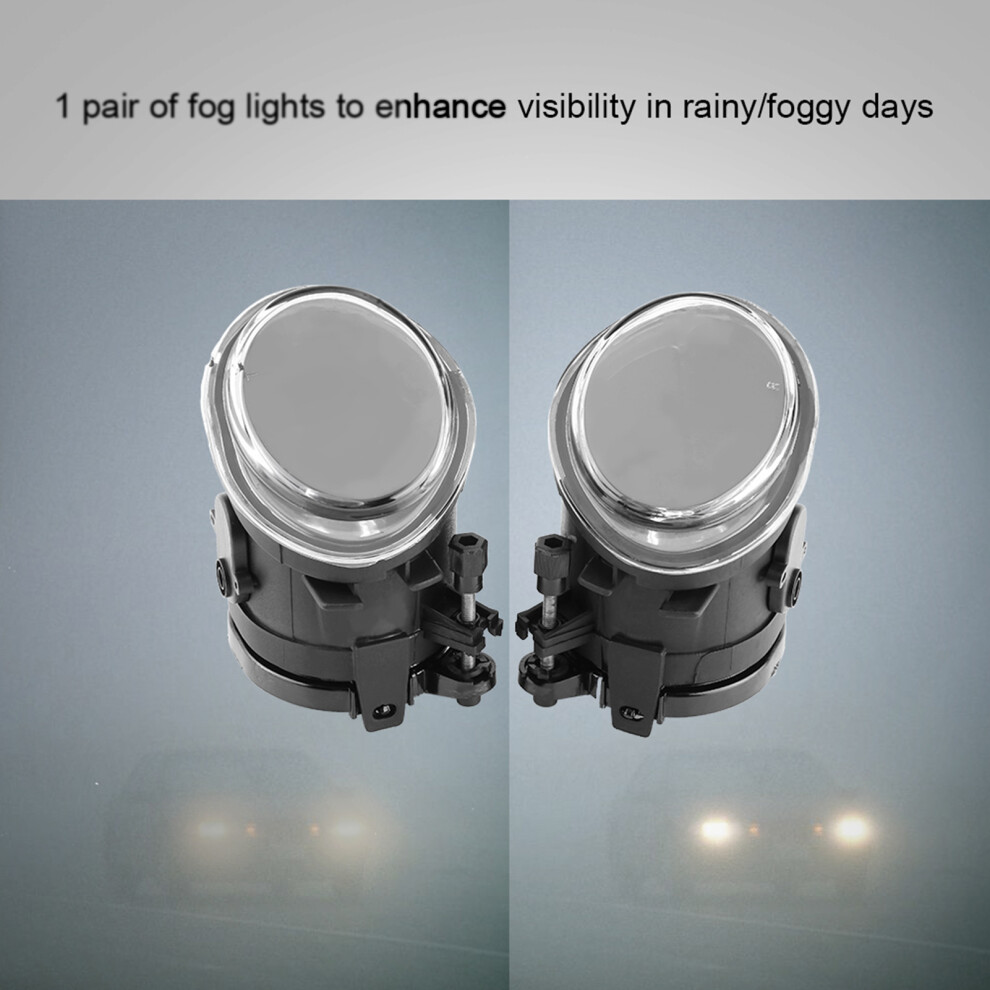 Pair Car Fog Lights For E39 E46 M3 2001-2006 Front Left Right White 4351393050131