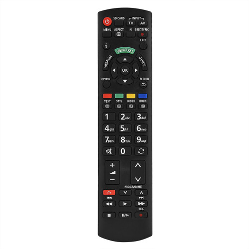 Replacement TV Remote for N2QAYB000487 with Easy Grip Functional Design Black 1