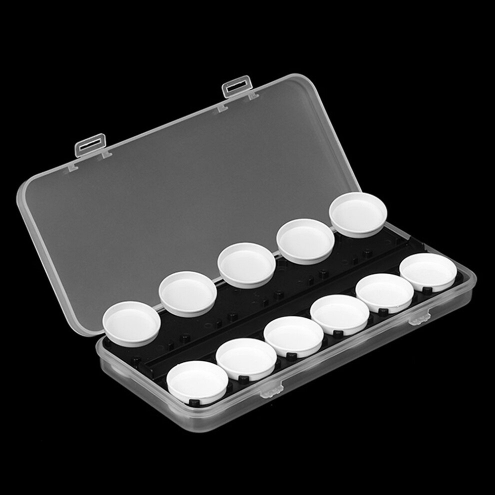 Watercolor Nail Polish Palette 5cm Dish & Painting Tool with Box