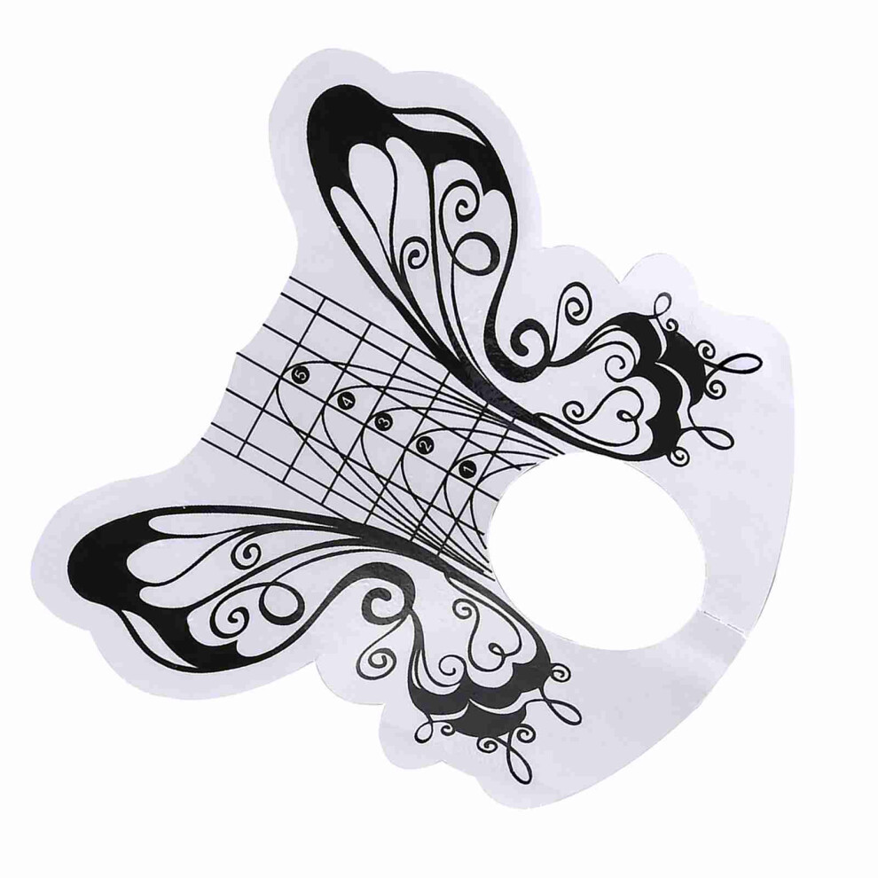 100 Oval Nail Tips Forms for Gel Extension