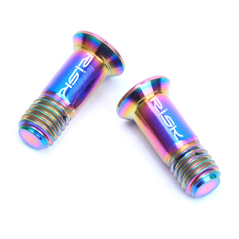 2Pcs Ti Alloy M5x14.2mm Rear Derailleur Wheel Bolts With Star Socket 3231393050915