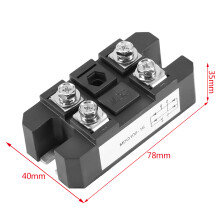 100A 1600V Single Phase Bridge Rectifier 78x40x35mm