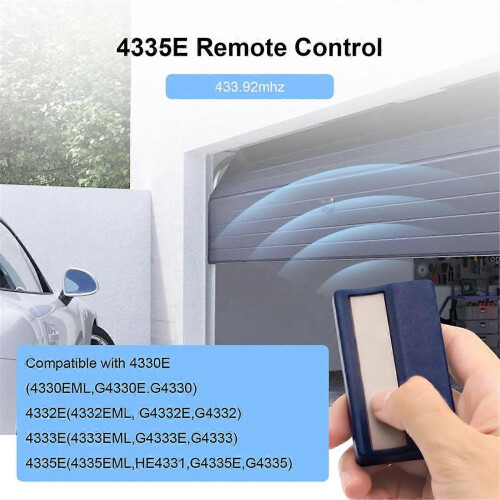 Radio Remote Control for Garage Door Opener,Compatible for 4335E,433.92 MHz,Telecommand Handheld 2