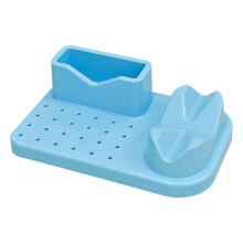 Nail Drill Holder Grinding Bit Storage Box Nail Drill Bit Holder Nail Drill Tool Organizer Manicure Tools Display Box Blue