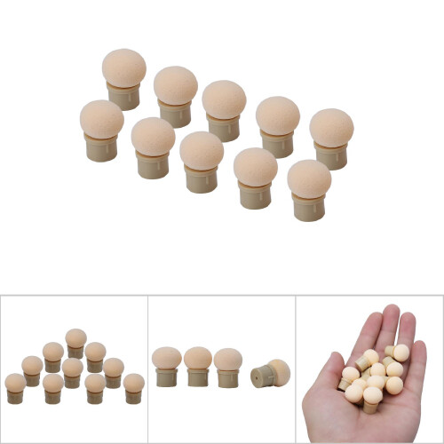 10pcs Replaceable Sponge Heads for Nail Art Dotting Pen, 1cm Diameter 2
