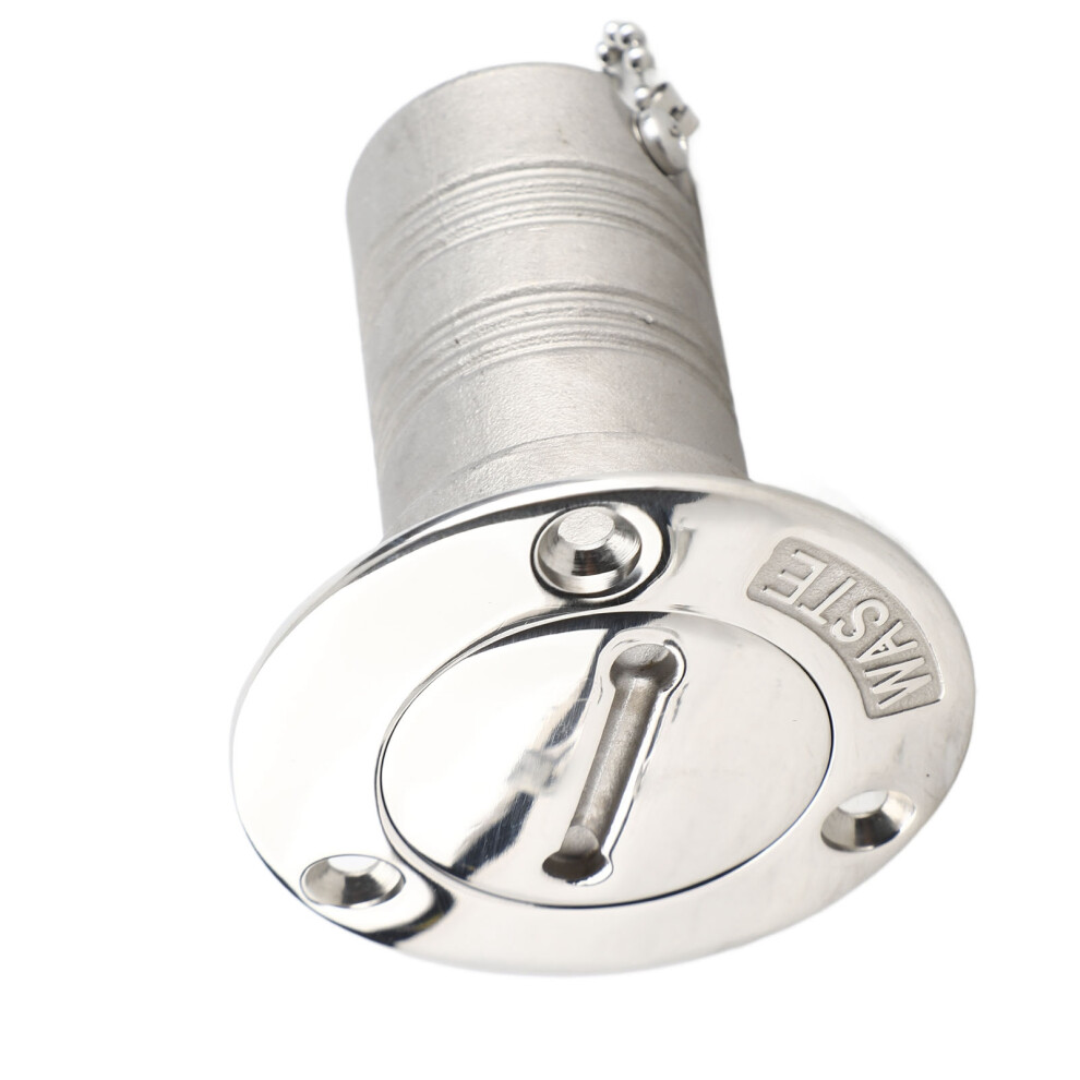 Marine Deck Fill Filler Cap 316 Stainless Steel 1.5Inch Boat Fuel Tank Keyless 7901392940505