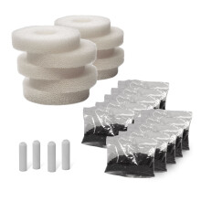 (10 pack Refill Kit) Pisces Compatible biOrb Filter Service Refill Kit Airstones/Media