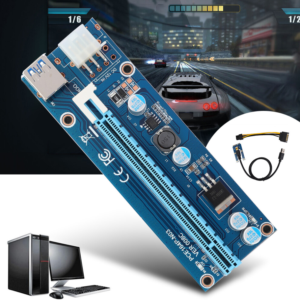 Pcie Extender Riser Mini Pci-E To 16X 7340572515421
