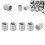 Steel SS304 M8 x 1.25 Coiled Wire Thread Inserts 2D Length for Fast Enclosure 16