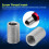 50pcs M6 x 1.0 SS304 Helical Thread Inserts, 3D Length 6