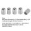 50pcs M6 x 1.0 SS304 Helical Thread Inserts, 3D Length 7