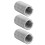 50pcs M6 x 1.0 SS304 Helical Thread Inserts, 3D Length 9