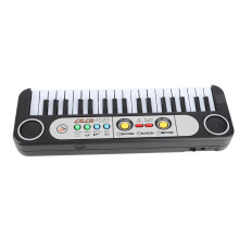 37-Key Digital Electronic Piano Toy with Microphone, 33.5x10.5x4cm
