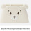Whimsical Bear Face Large Opening Stationery Organizer Fits 5