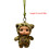 Porte-clés en peluche robuste avec visage-imprimé léopard 3