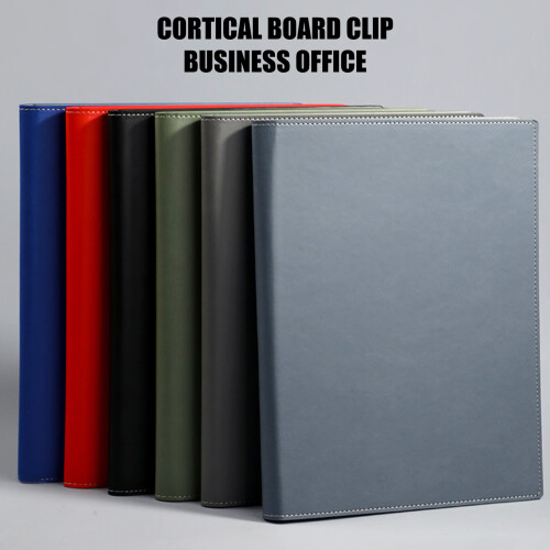 PU Leather Conference Folder Document Organiser With-grey 2