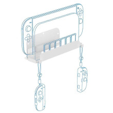 Wandmontierter Host-Ständer für die Switch 2 Spielkonsole Wandhalter, Halterung, Wandhalter, Hängewandhalter Weiß
