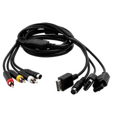 AV S-Video Cable for DC PS1 PS2 SNES SFC N64 NGC Game Console AV TV Connection Cord for Game Console Sega Saturn SS