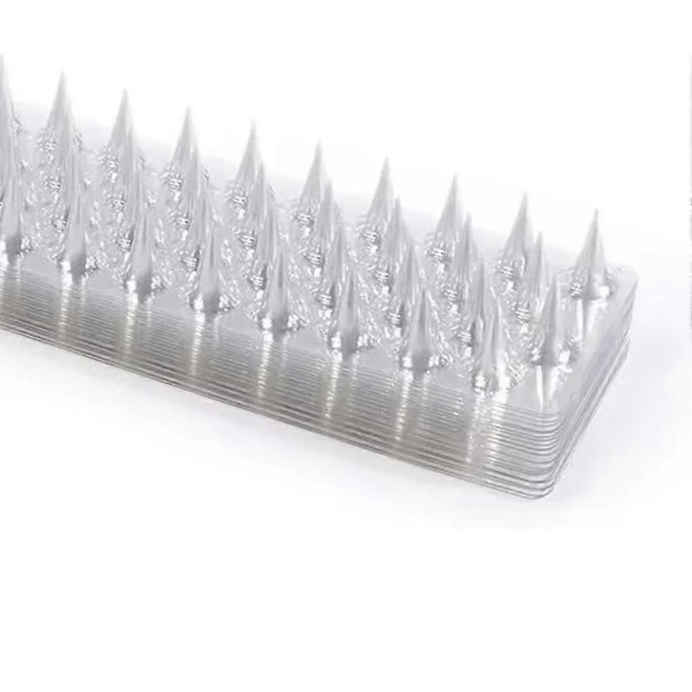 Spikes Repeller Cat Plastic Bird Repellent Anti Pigeon Anti-Bird Squirrel Garden Fences Control Transparent Spikes 6935161824551