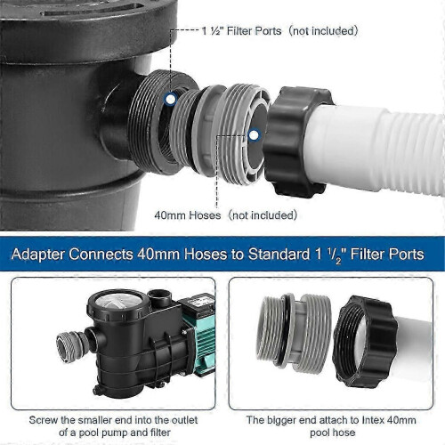 4-Pack Pool-Schlauch-Adapter-Kit für & Pools 2
