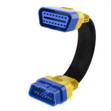 30 cm 40 cm 16-poliges Auto-OBD-Verlängerungskabel OBD-Steckverbinder-Adapter Verlängerungskabel OBD2 Flexibler Gooseneck-OBDII-Kabel A1