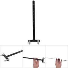 Precision Bow T Square Ruler in Stainless Steel for Archery Black Color