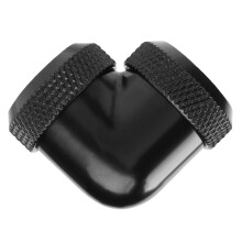 14mm OD DIY Water Cooling Hard Pipe 90 Degree Elbow Black Connector