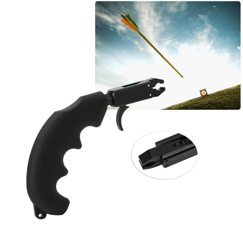 Thumb Caliper Archery Release Grip CP414 – Black, 14.5x11x1cm 2