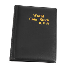 Black Coin Collecting Folder 120 Pockets 10 Pages for World Coin Enthusiasts