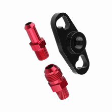 Fuel Rail Pressure Regulator Adapter Kit for Toyota Nissan – Black & Red