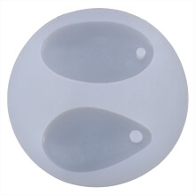 Time Gem Oval Silicone Jewelry Mold for Resin Pendants, 8.4x1.3cm