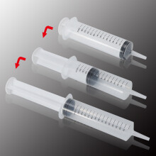 150ml Plastic Hydroponic Nutrient Measuring Syringe - Disposable, Safe