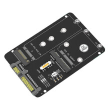 M.2 NGFF/MSATA zu SATA3 2-in-1 SSD Solid-State-Laufwerk 2,5-Zoll Festplatten-Adapterkarte