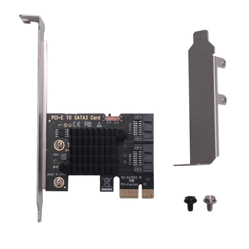 PCIe to SATA 3.0 6G SSD Adapter PCI-E PCI Express X1 Controller ...